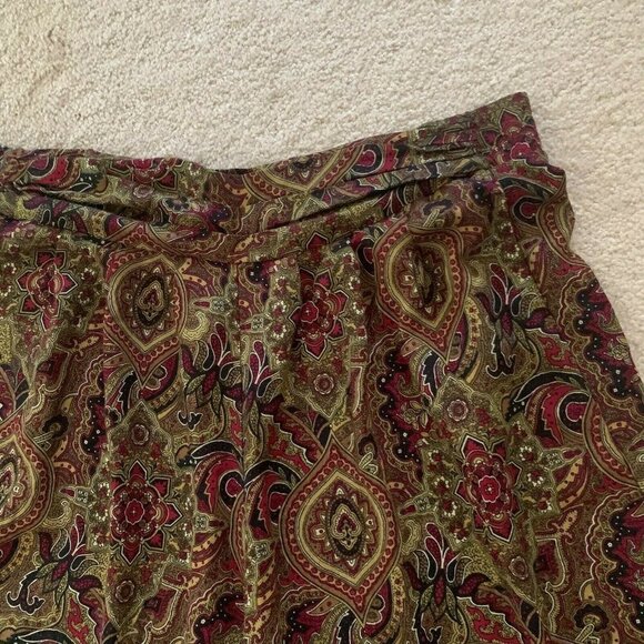 Lucia. Size 14. Challis Goucho Divided Skirt Pants. USA 34"-36" waist. B31 - Picture 2 of 4